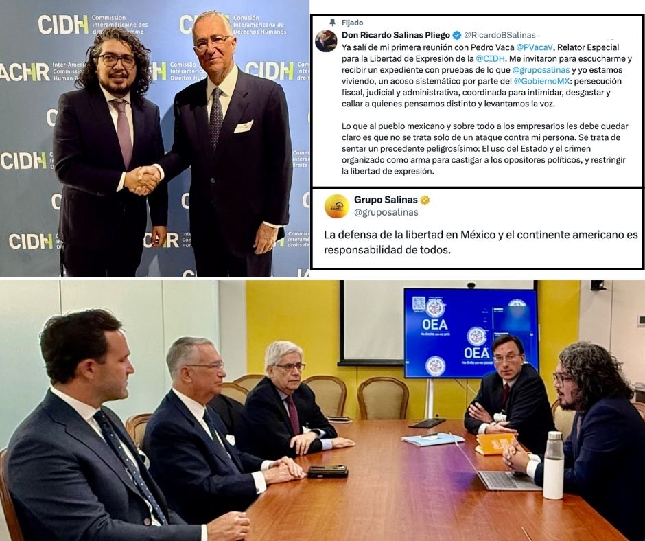 Acoso sistemático: Salinas Pliego denuncia ante la CIDH presunto acoso del gobierno federal