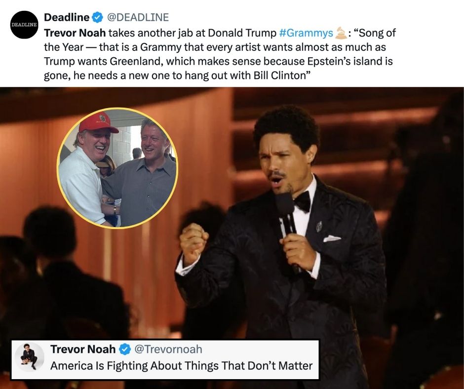 Trump estalla tras broma en los Grammy: Amenaza con demanda, niega vínculo con Epstein