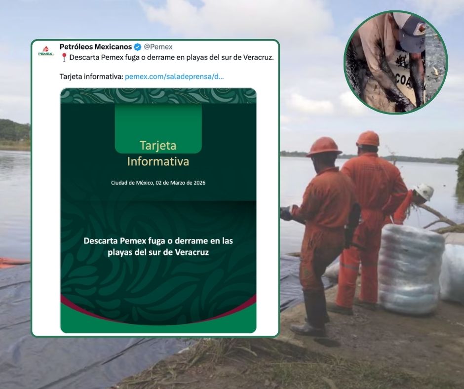 Playas cerradas y denuncias ambientales hasta la negativa oficial de Pemex: Así escaló el caso en Veracruz
