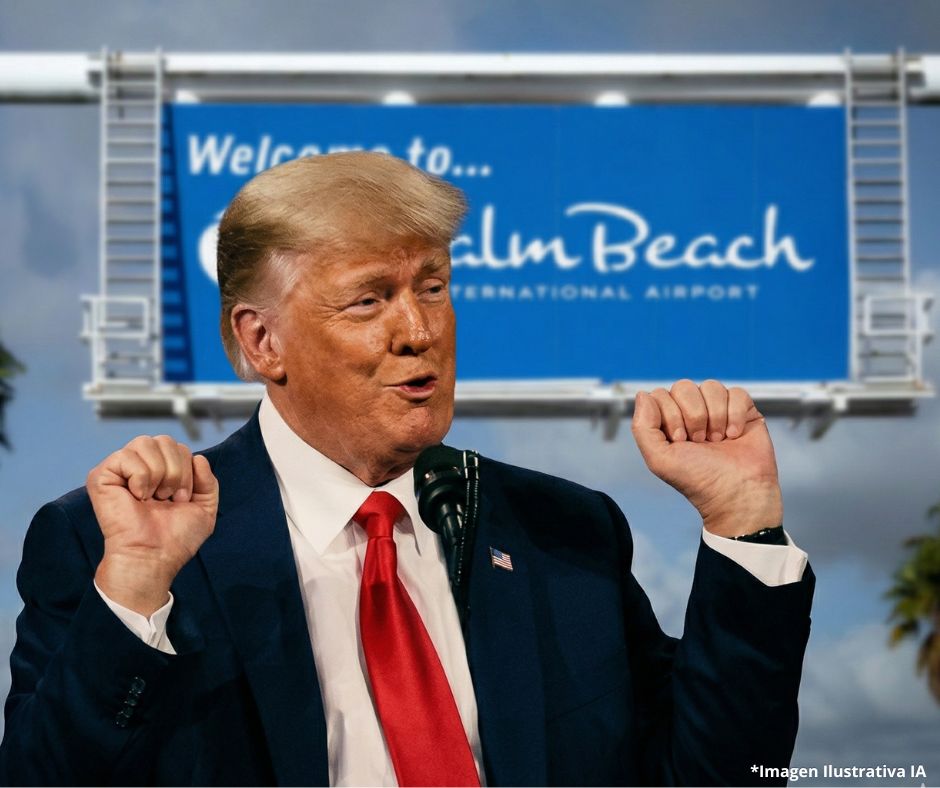 Trump suma homenajes en Florida: aeropuerto llevará su nombre y revela torre para su biblioteca