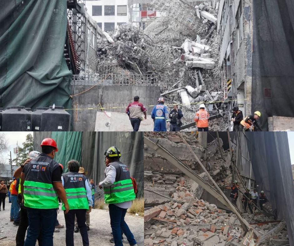 Un colapso no controlado: deja un trabajador muerto, uno rescatado y continúan labores de emergencia