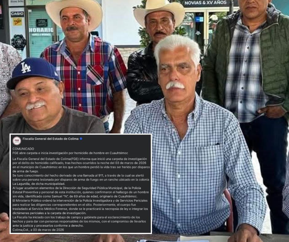 Ejecutan en su rancho al líder ganadero de Cuauhtémoc; Fiscalía de Colima abre investigación