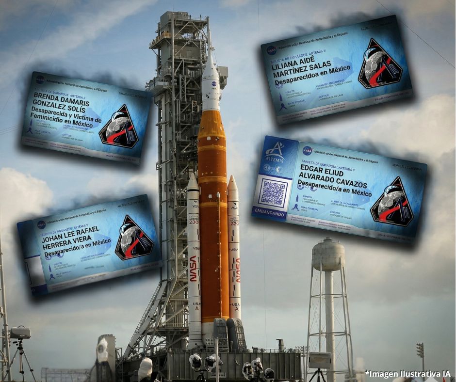 Desaparecidos de Nuevo León son incluidos en viaje lunar de la misión Artemis II