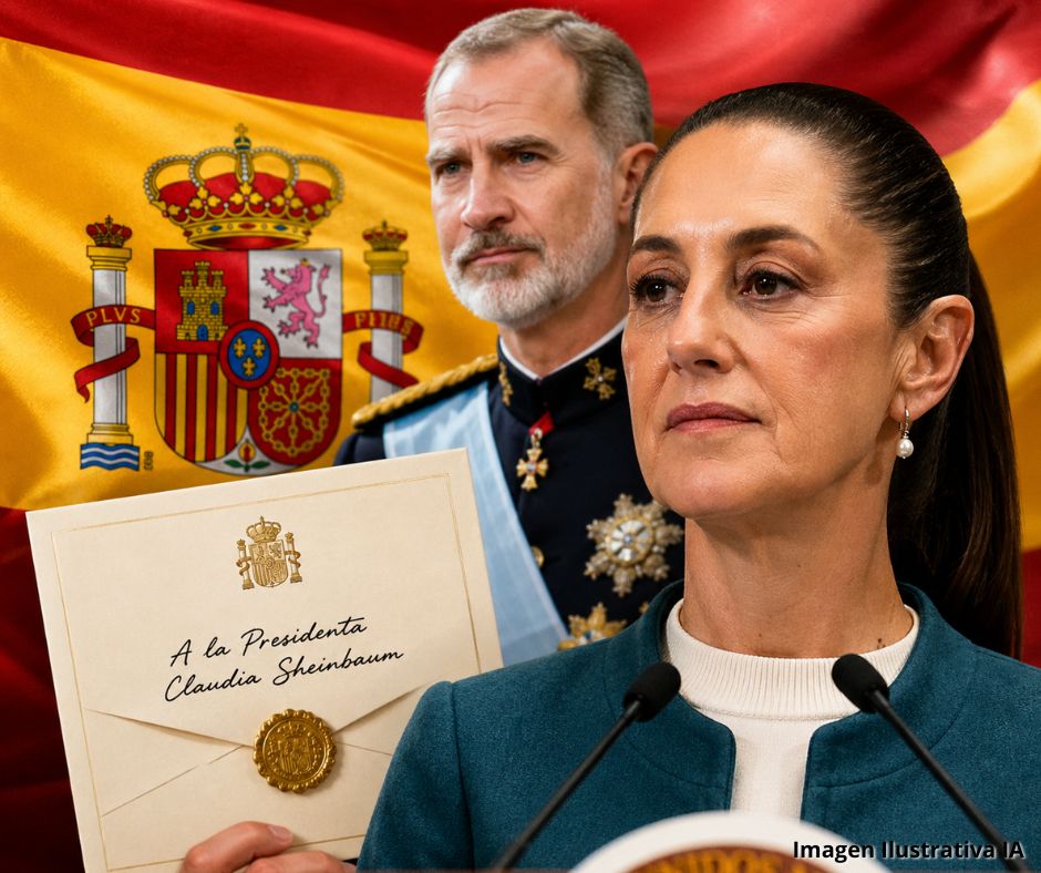 Invitación directa de Felipe VI marca encuentro entre Sheinbaum y canciller español en Palacio Nacional