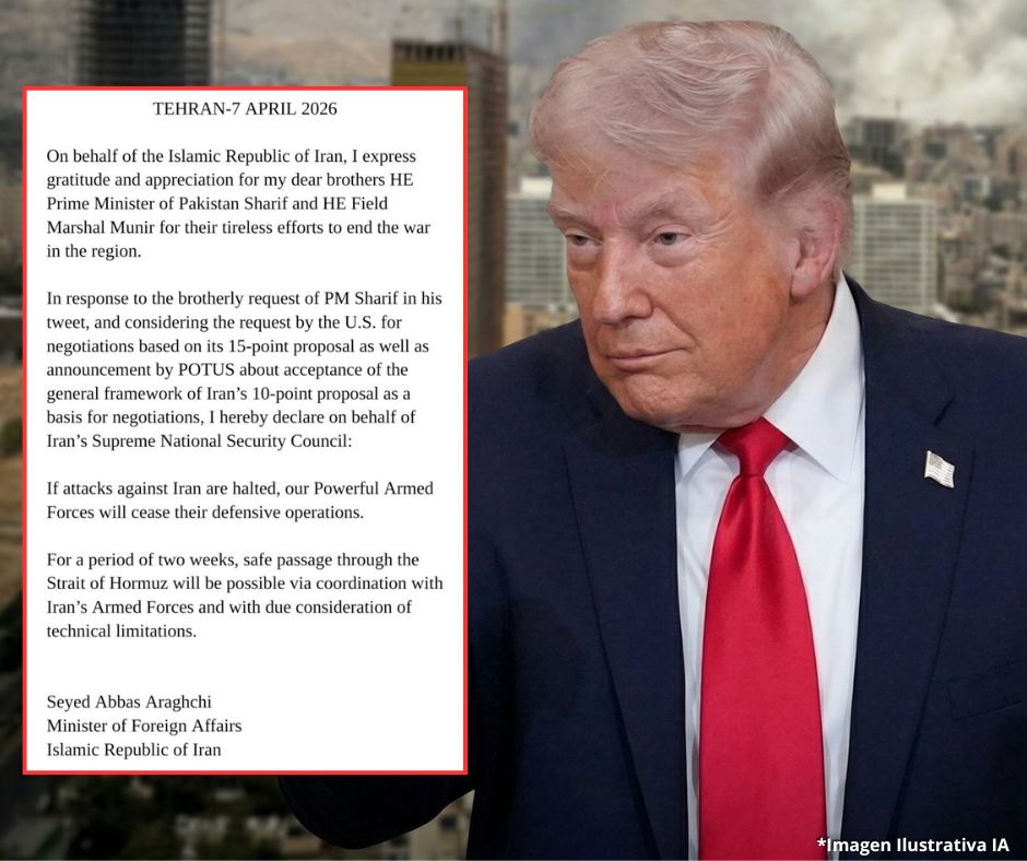 Trump aplaza ataque contra Irán y afirma que acuerdo de paz está cerca tras mediación de Pakistán