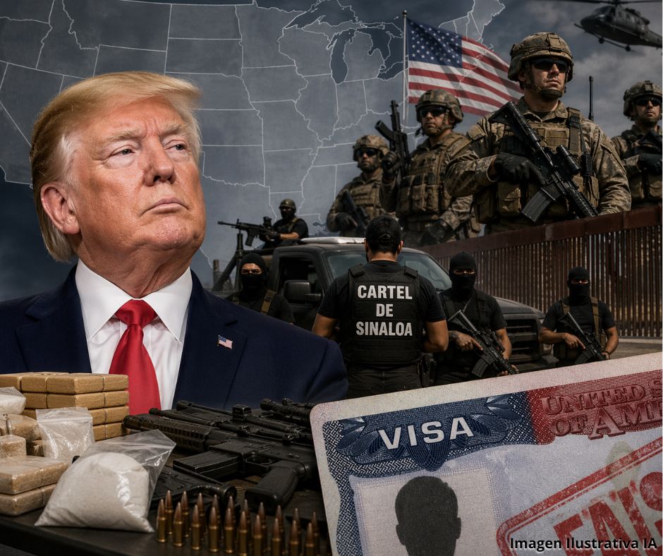 Estados Unidos endurece medidas contra redes del narcotráfico y restringe visas