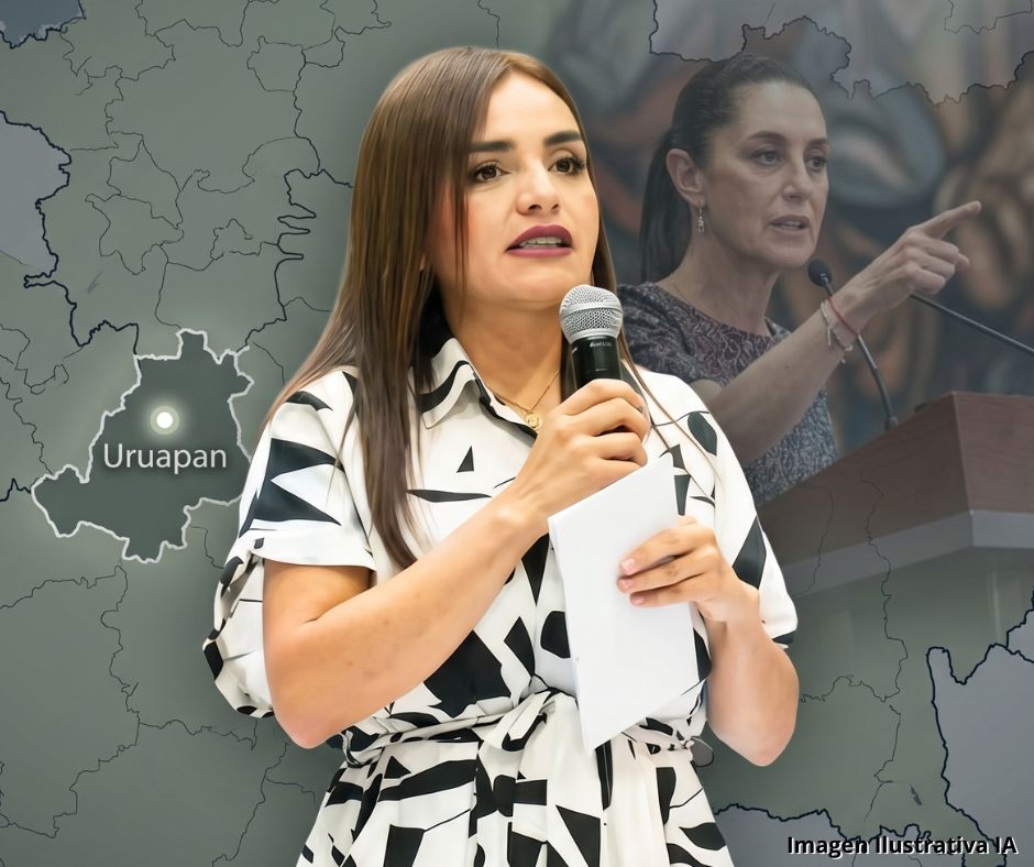 Protesta en Michoacán escala por reforma electoral; alcaldesa de Uruapan lanza reclamo a Sheinbaum