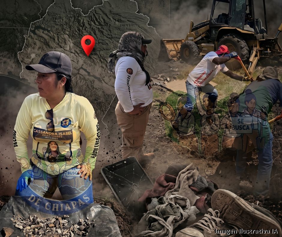 Restos óseos y objetos personales hallados en Chiapas movilizan a madres buscadoras 
