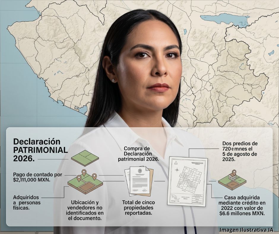 Aumenta patrimonio inmobiliario de Indira Vizcaíno a dos años de concluir su gobierno