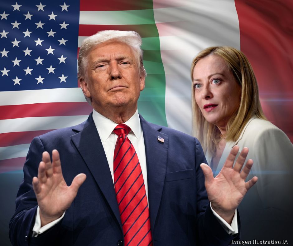 Trump y Meloni chocan por una foto en el G7 y estalla ruptura diplomática 