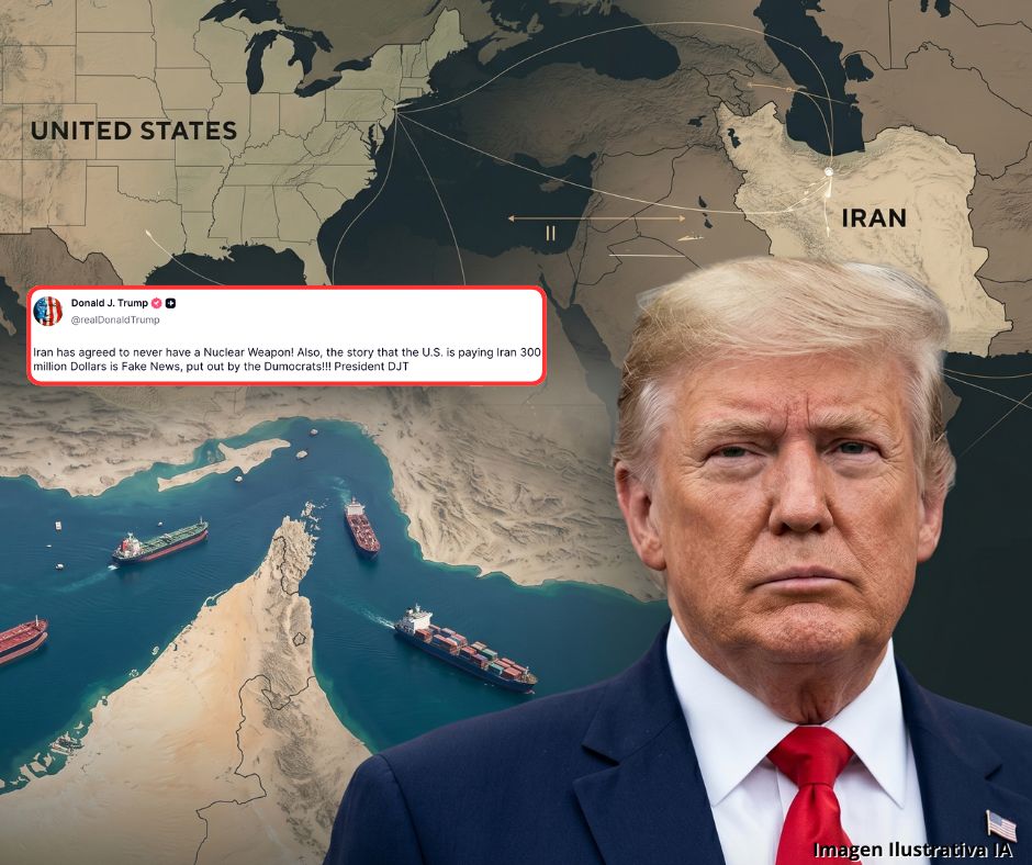 Trump descarta transferencia millonaria a Irán mientras avanza acuerdo que se firmaría en Suiza